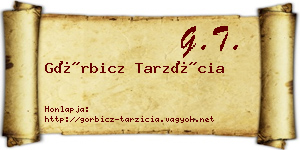 Görbicz Tarzícia névjegykártya
